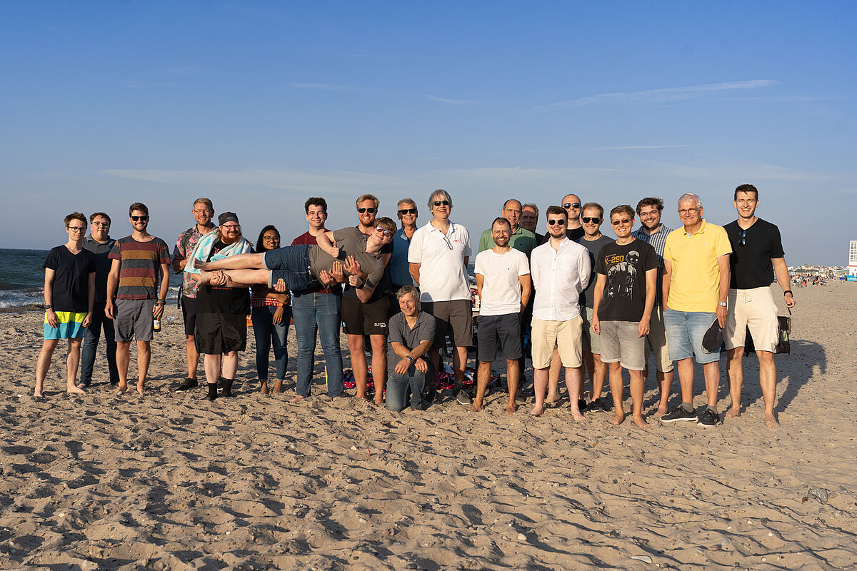 Am Strand von Warnemünde Sommer 2024